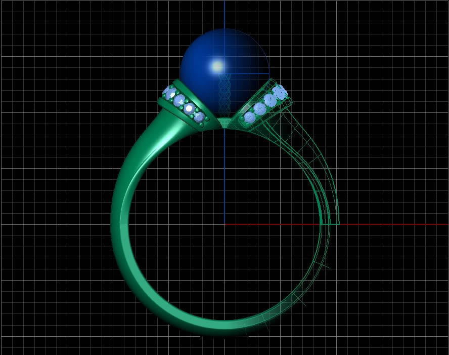 CAD service ring design